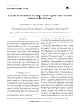 Coevolution Mechanisms That Adapt Viruses to Genetic Code Variations Implemented in Their Hosts