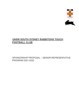 Unsw South Sydney Rabbitohs Touch Football Club