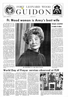 Ft. Wood Woman Is Army's Best Wife
