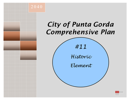 City of Punta Gorda Comprehensive Plan