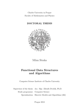 Functional Data Structures and Algorithms