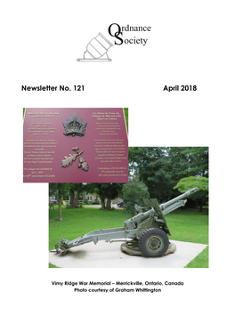 Newsletter No. 121 April 2018