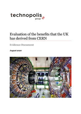Evaluation of the Benefits That the UK Has Derived from CERN