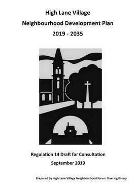 High Lane Village NDP - Regulation 14 Draft Plan for Public Consultation