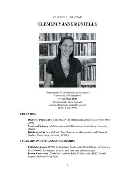 Clemency Jane Montelle