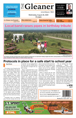 Local Band Raises Pipes in Birthday Tribute