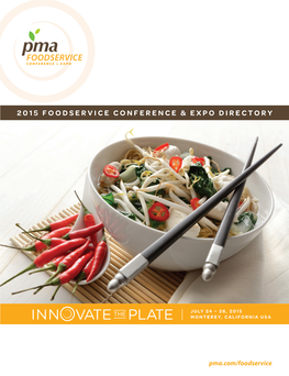 2015 Foodservice Conference & Expo Directory