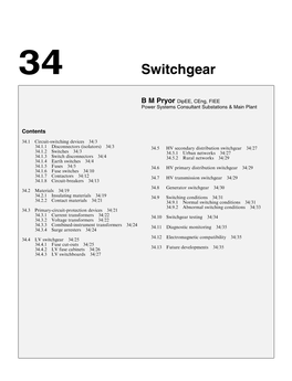 Ch34 Switchgear