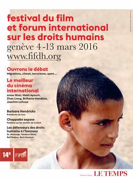 Et Le Festival FIFDH Posée À Travers Un Film Traitant Du Viol Comme Arme De Guerre