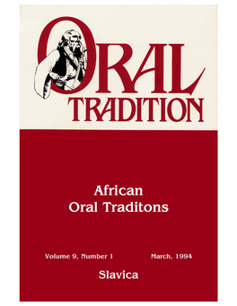 Oral Tradition