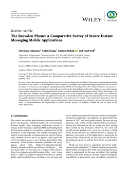 The Snowden Phone: a Comparative Survey of Secure Instant Messaging Mobile Applications