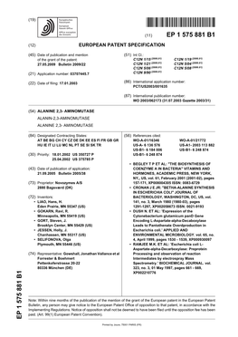 Alanine 2,3- Aminomutase Alanin-2,3-Aminomutase Alanine 2,3- Aminomutase