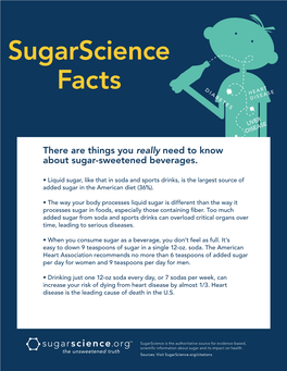 Sugarscience Facts