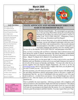 March 2009 2008-2009 Bulletin