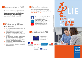 Plan Local Pour L'insertion Et L'emploi