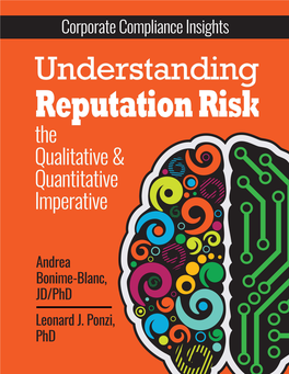 Reputation Risk: the Qualitative and Quantitative Imperative