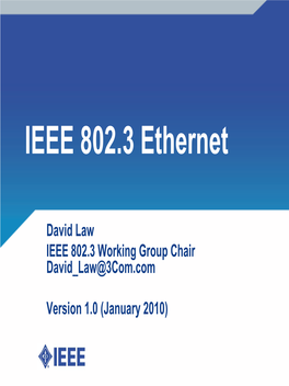 IEEE 802.3 Ethernet