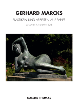 Gerhard Marcks Plastiken Und Arbeiten Auf Papier