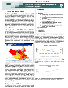 Nutrition Situation and Response in Former Unity State