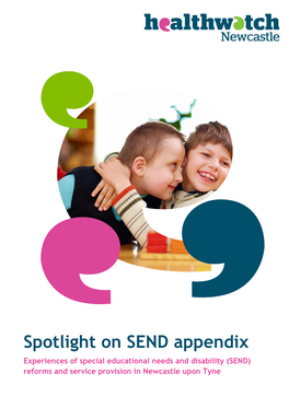 SEND Appendix Experiences of Special Educational Needs and Disability (SEND) Reforms and Service Provision in Newcastle Upon Tyne Contents