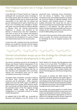 Post Tropical Cyclone Ian in Tonga: Assessment of Damage to Buildings