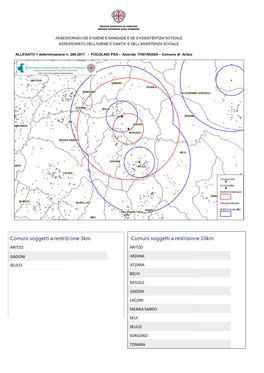 Comuni Soggetti a Restrizione 3Km Comuni