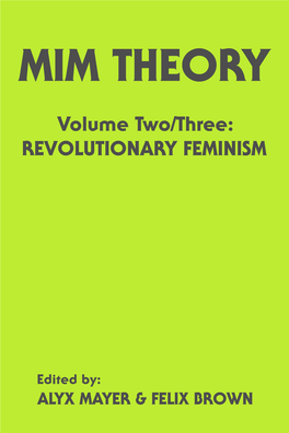 Gender and Revolutionary Feminism 15