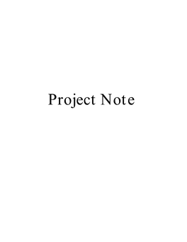 Project Note