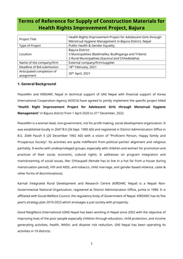 Supply of Construction Materials Health Rights