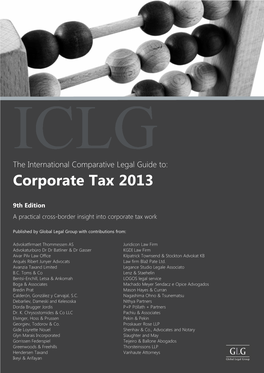 Corporate Tax 2013