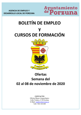 Boletín Semanal Empleo Porzuna