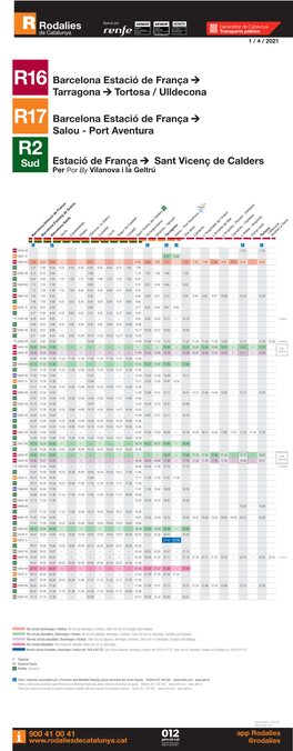 R16 Barcelona Estació De França Tarragona Tortosa / Ulldecona