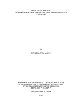 University of Florida Thesis Or Dissertation Formatting Template