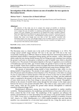 Biological and Technological Effects of Some Mulberry Varieties and Some