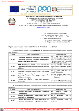 Ufficio Scolastico Regionale Per L'emilia Romagna