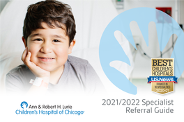 2021/2022 Specialist Referral Guide