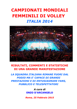 Campionati Mondiali Femminili Di Volley Italia 2014