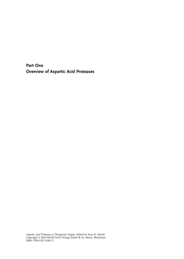 Part One Overview of Aspartic Acid Proteases