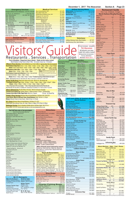 Visitors'guide