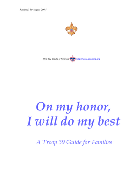 Troop 39 Handbook