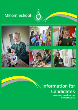 Information for Candidates Assistant Headteacher February 2016