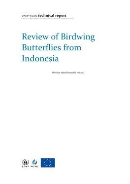 Review of Birdwing Butterflies from Indonesia