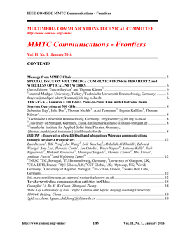 MMTC Communications - Frontiers