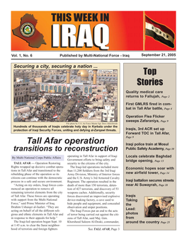 Top Stories Tall Afar Operation