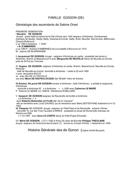 Histoire Générale Des De Gonon (Origine André Bocquet) 2