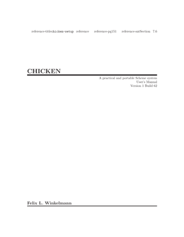 Chicken-Setup Reference Reference-Pg151 Reference-Sntsection 7.6