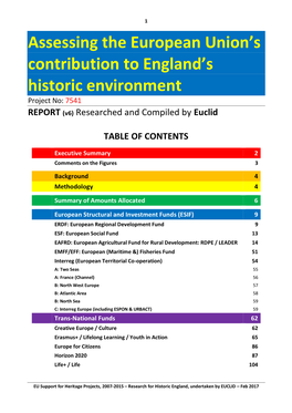 Assessing the European Union's Contribution To