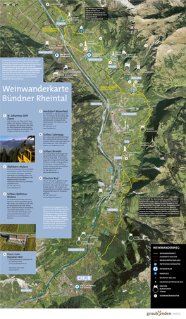 Weinwanderkarte Bündner Rheintal Betriebe Zum Besuch Ihrer Keller Ein