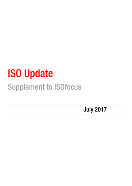 ISO Update Supplement to Isofocus