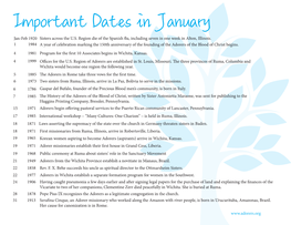 January Calendar